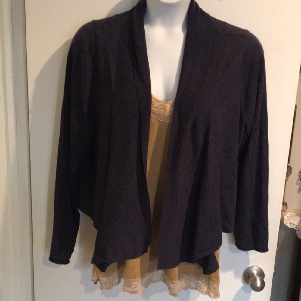 Plum color cardigan